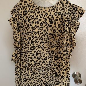 NWOT Leopard print shirt